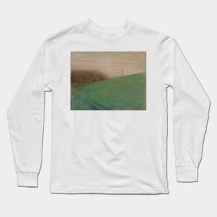 The Meadow by Georges-Pierre Seurat Long Sleeve T-Shirt